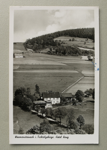 AK Warmensteinach i Fichtelgebirge / 1942 / Hotel Krug / Strassen
